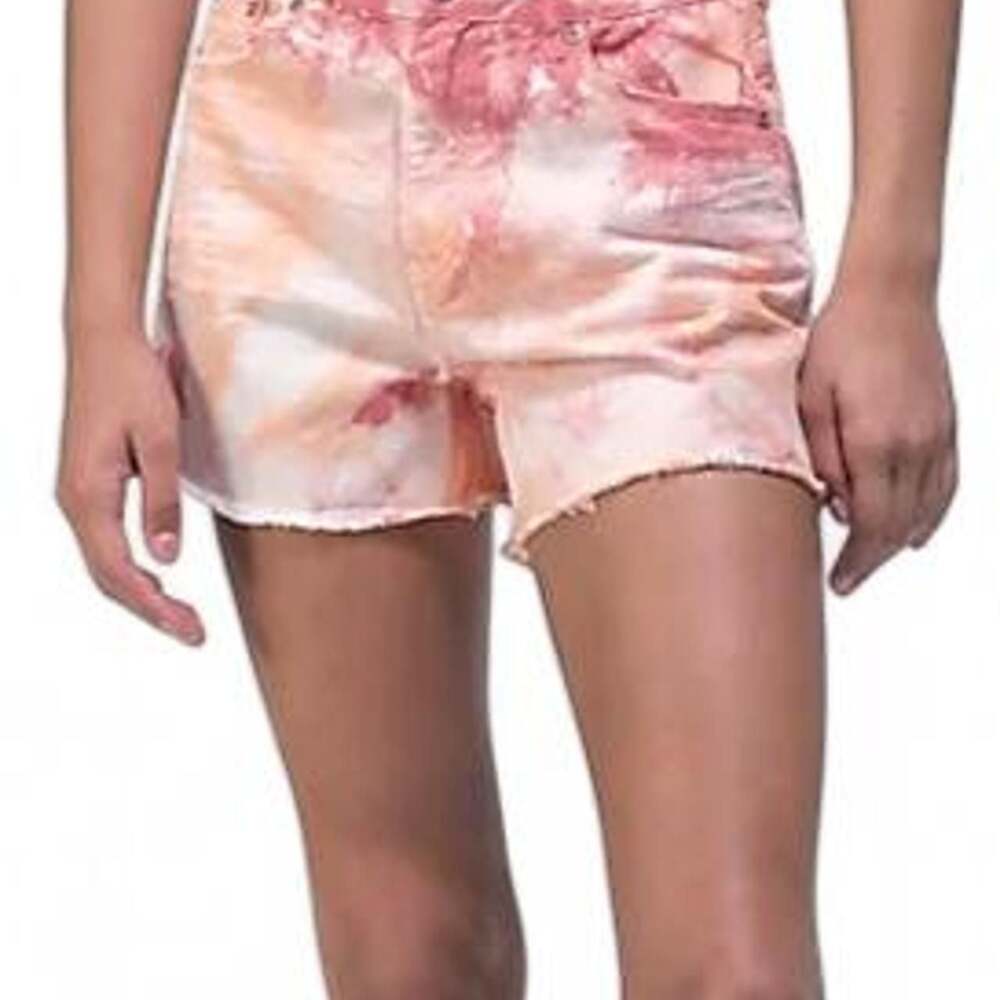 Unionbay High Rise Tie Dye Denim Shorts